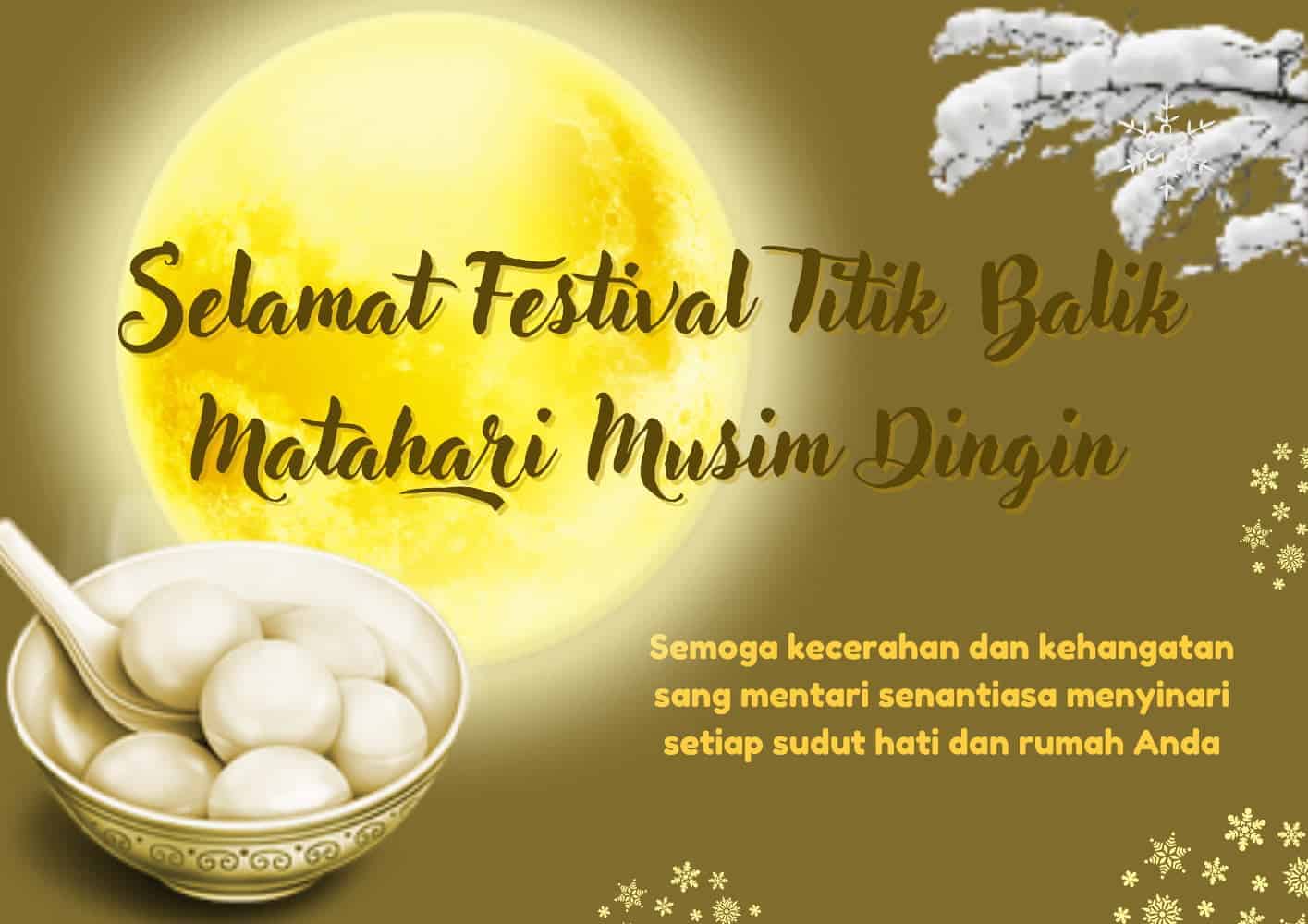 Kumpulan Ucapan Festival Titik Balik Matahari Musim Dingin 2021