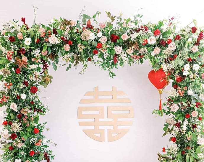 Bunga Dalam Pernikahan Adat Tionghoa