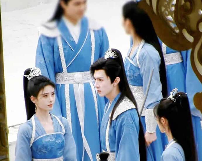 Tionghoa org -Chen Zheyuan & Ju Jingyi Dalam Potret Syuting Drama “Chinese Paladin 4” - 1