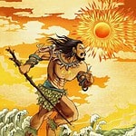 Idiom Tiongkok – Kua Fu Mengejar Matahari (夸父逐日 Kua Fu Zhu Ri) 夸父逐日 Kua Fu Zhu Ri merupakan ungkapan Tiongkok yang pertama kali muncul dalam《山海经 · 海外北经》(Shān Hǎi Jīng · Hǎi Wài Běi Jīng). Tionghoa Org - Idiom Tiongkok – Kua Fu Mengejar Matahari (夸父逐日 Kua Fu Zhu Ri) - 1